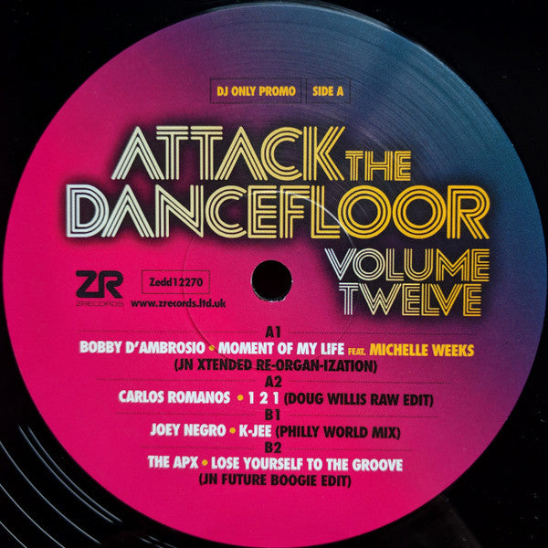 Various : Attack The Dancefloor Volume Twelve (12", Promo, Smplr)