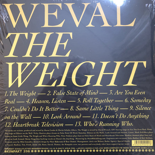 Weval : The Weight (2xLP, Album, 180)