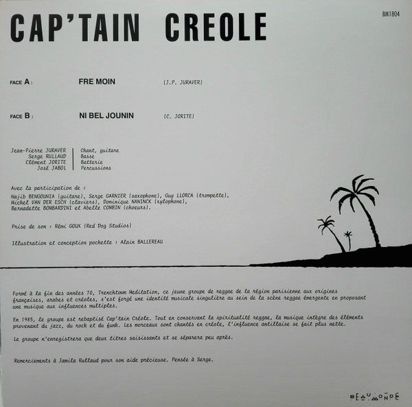 Cap'tain Creole : Ni Bel Jounin  (12", RE)