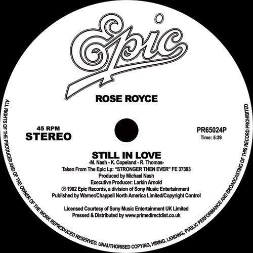 Rose Royce : Still In Love / Best Love (12")