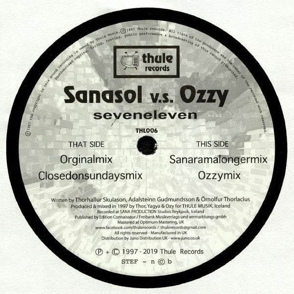 Sanasol v.s. Ozy : Seveneleven (12", RE)