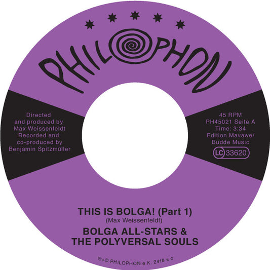 Bolga All-Stars & The Polyversal Souls : This Is Bolga Part 1 / Part 2 (7", Single)