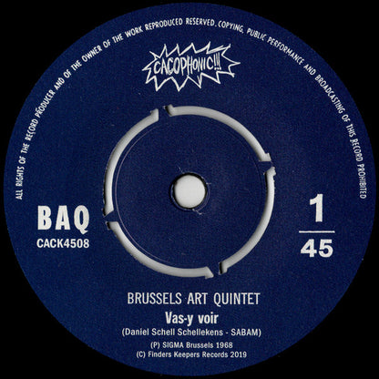 Brussels Art Quintet : Voir / Four Paul S. (7", RE)