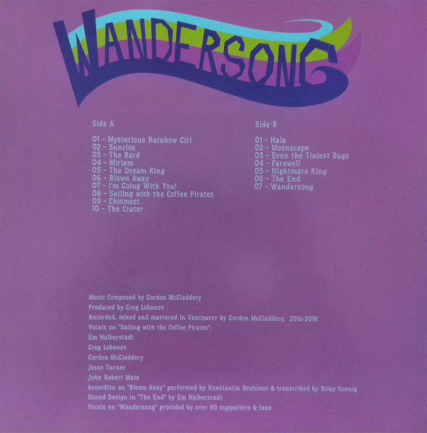 A Shell In The Pit – Wandersong (LP, Turquoise Translucent, Ghost Ramp, 2019) Image 4