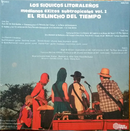 Los Siquicos Litoraleños – Medianos Éxitos Subtropicales Vol. 2 (El Relincho Del Tiempo) (LP, Hive Mind Records, 2019) Back Cover