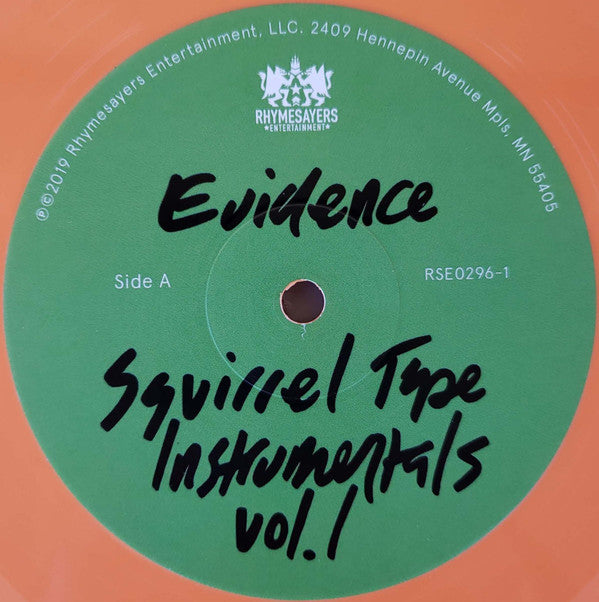 Evidence – Squirrel Tape Instrumentals Vol. 1 (LP, Color, Rhymesayers Entertainment, 2019) Image 3