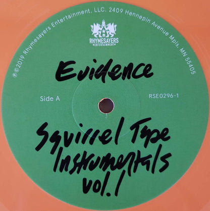 Evidence – Squirrel Tape Instrumentals Vol. 1 (LP, Color, Rhymesayers Entertainment, 2019) Image 3