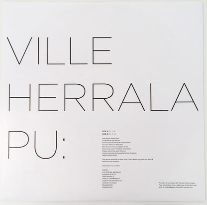 Ville Herrala : Pu: (LP, Album, Red)