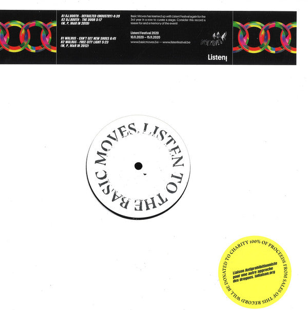 Walrus (7) / Dj.Booth : Listen To The Basic Moves (12", Ltd)