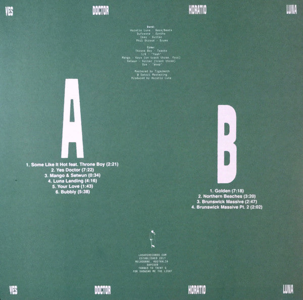 Horatio Luna : Yes Doctor (LP)