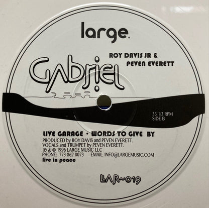 Roy Davis Jr. & Peven Everett : Gabriel (12", RE, RP, Whi)