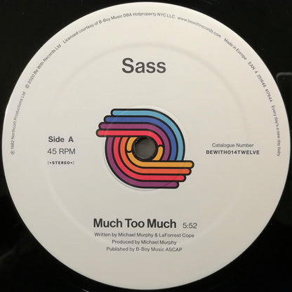 Sass : Much Too Much (12", RE)