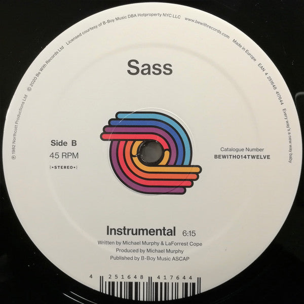 Sass : Much Too Much (12", RE)