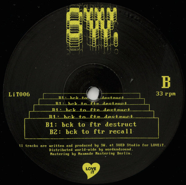 SW. : BCK TO FTR (12", EP)