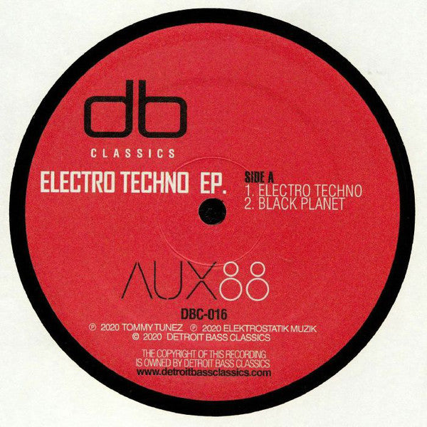 Aux 88 : Electro Techno EP (12", EP)