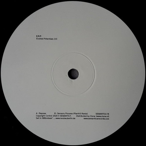 E.R.P. : Evoked Potentials 3/3 (10", RP)