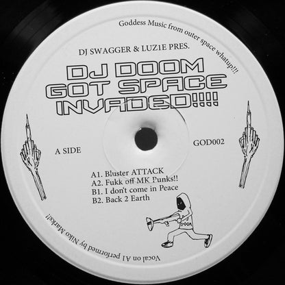 DJ Swagger, Luz1e : DJ Doom Got Space Invaded!!!! (12", EP)