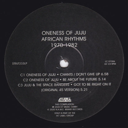 Oneness Of Juju : African Rhythms 1970-1982 (3xLP, Comp, RE, RM)