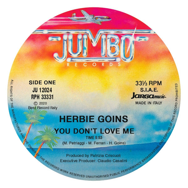 Herbie Goins : You Don't Love Me (12", RE, RM)