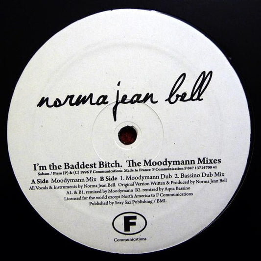 Norma Jean Bell - I'm The Baddest Bitch (The Moodymann Mixes) (12")