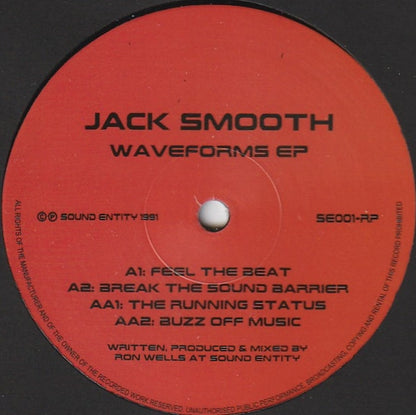 Jack Smooth : Waveforms EP (12", EP, RE, RM)