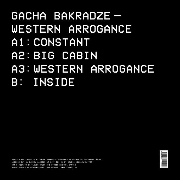 Gacha Bakradze : Western Arrogance (12")