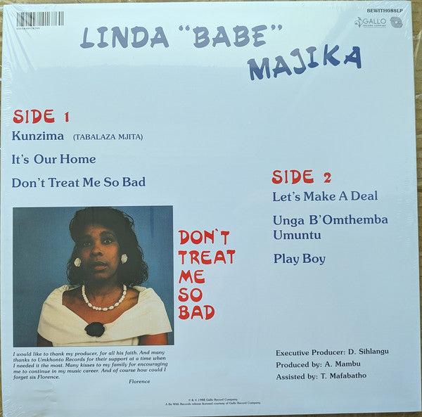 Linda 'Babe' Majika : Don't Treat Me So Bad (LP, Album, RE, 140)