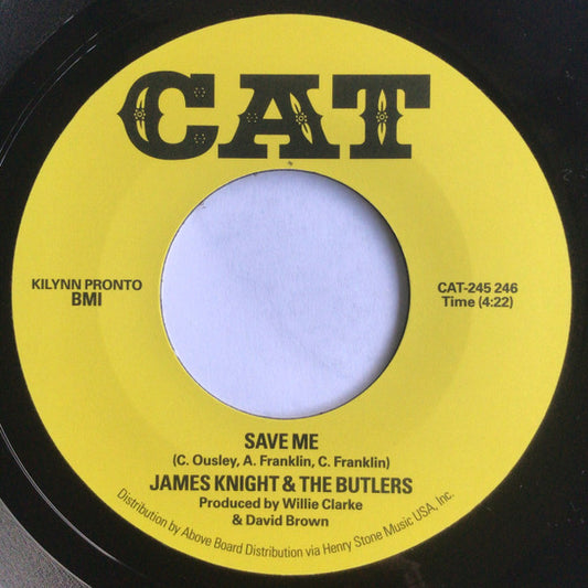 James Knight & The Butlers : Save Me (7", Single, RE)