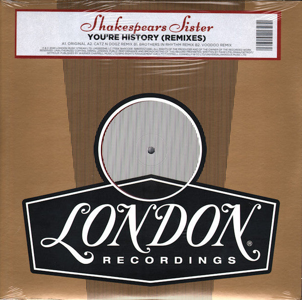 Shakespear's Sister : You're History (Remixes) (12", RSD, Ltd, Red)