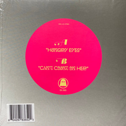 Tobacco – Hungry Eyes (7", Beige, Ghostly International, 2020) Back Cover