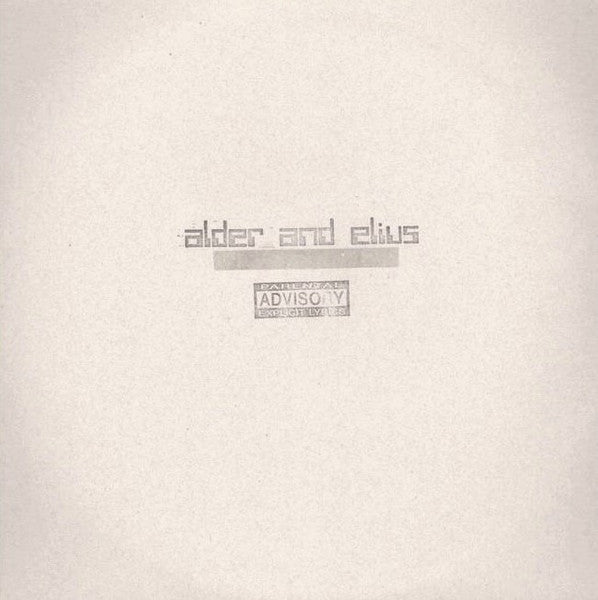 Alder And Elius : Parental Advisory (12")