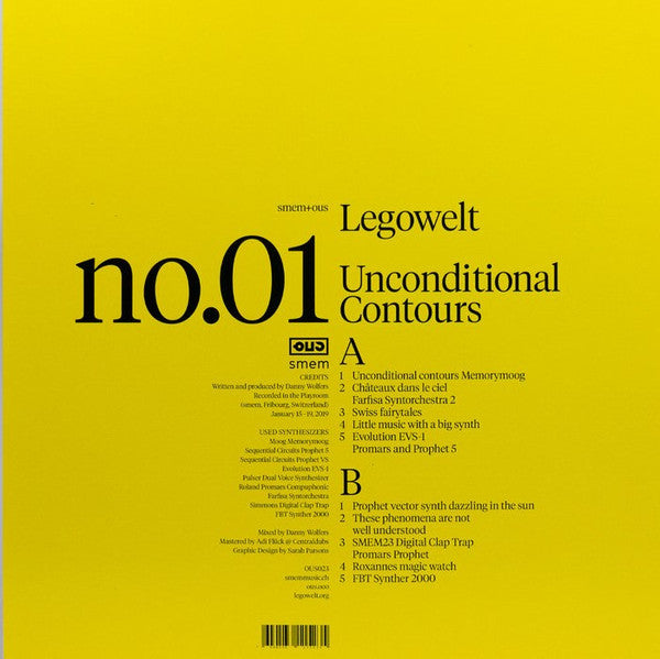 Legowelt : Unconditional Contours (LP, Album, Ltd, RE)