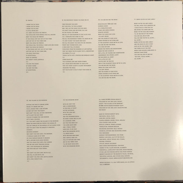 The Magnetic Fields – Get Lost (LP, Merge Records, 2008) Image 4