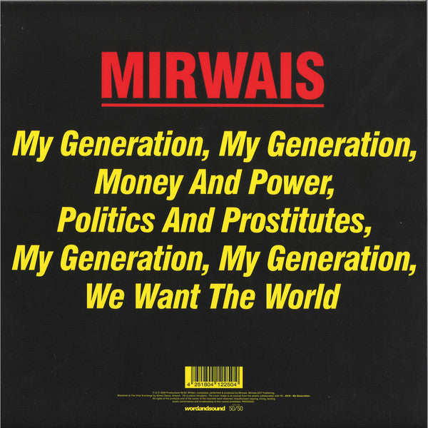 Mirwais : 2016 - My Generation (12", S/Sided, RSD, Ltd, Gre)