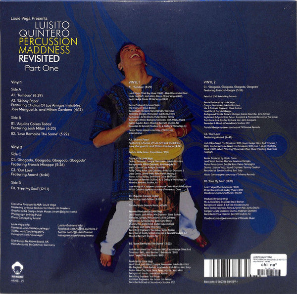 Louie Vega Presents Luisito Quintero : Percussion Maddness Revisited (Part One) (2x12", Album, RE)