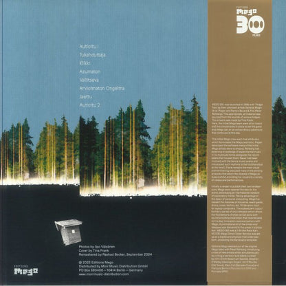 Ilpo Väisänen – Asuma (LP, Editions Mego, 2025) Back Cover