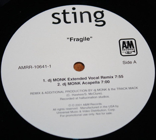 Sting : Fragile (12", Promo)