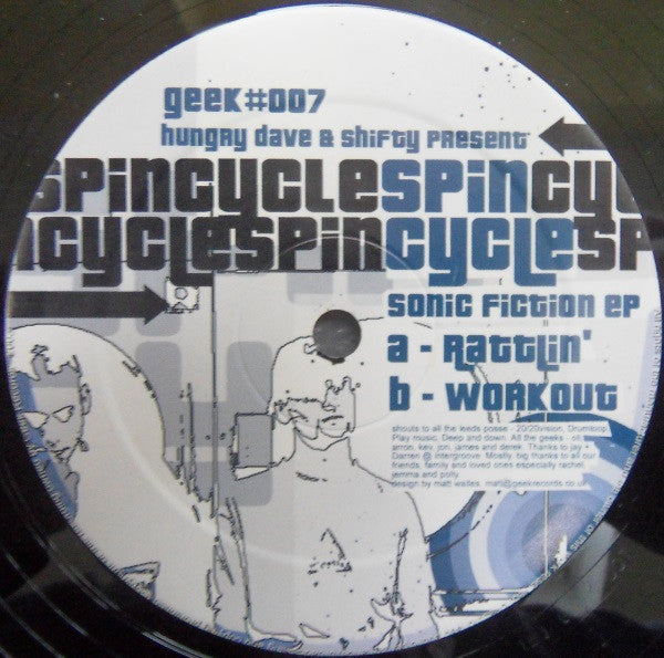 Dave Clements & Shifty (7) Present Spincycle : Sonic Fiction EP (12", EP)