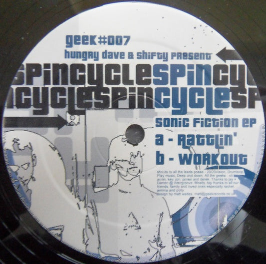 Dave Clements & Shifty (7) Present Spincycle : Sonic Fiction EP (12", EP)