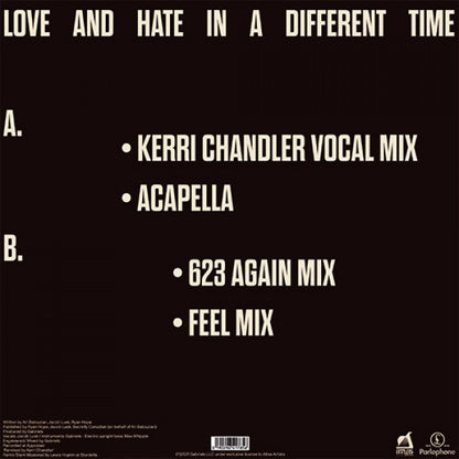 Gabriels – Love And Hate In A Different Time (Mixes) (12", Atlas Artists, 2021) Back Cover