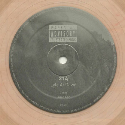 214 – Lyle At Dawn  (12", Red/Gold Transparent, Frustrated Funk, 2025) back cover