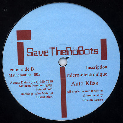 Africans With Mainframes : Save The Robots E.P. (12", EP)