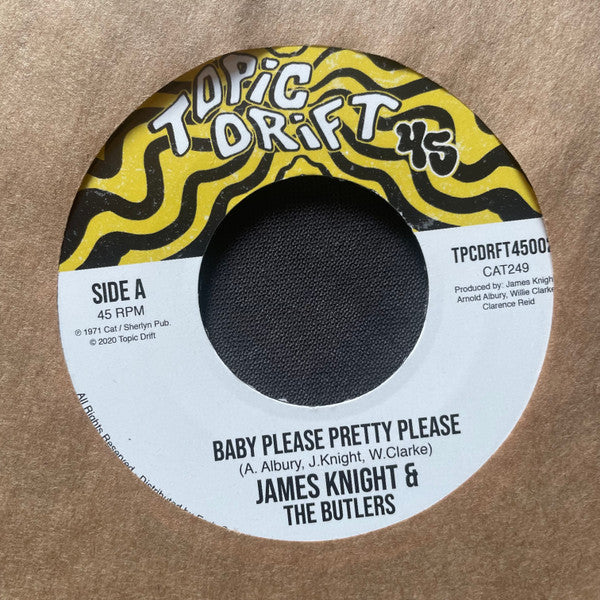 James Knight & The Butlers : Baby Please Pretty Please / Space Guitar (7", RE)