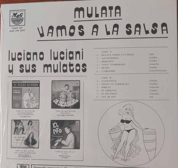 Luciano Luciani Y Sus Mulatos – Mulata Vamos A La Salsa (LP, Vampi Soul, 2022) Image 3