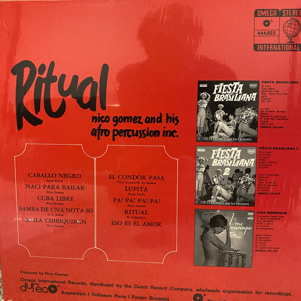 Nico Gomez And His Afro Percussion Inc. : Ritual (LP, Ltd, RE, Red)