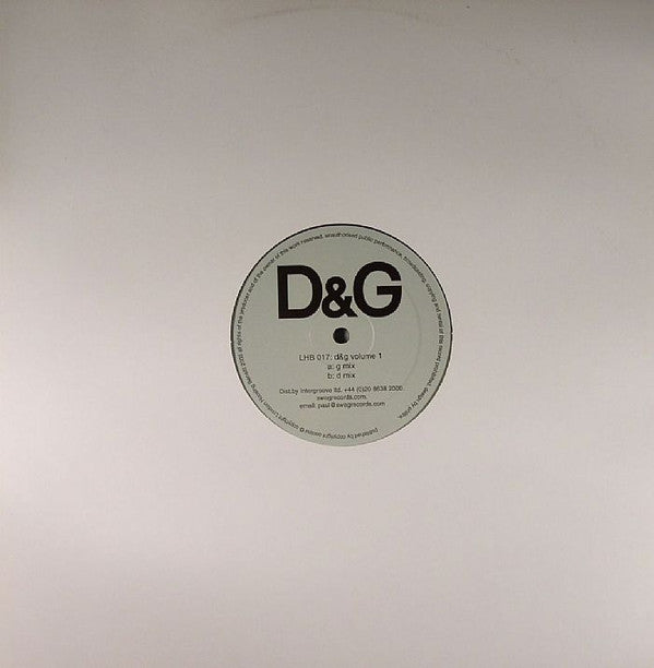 D & G : D&G Volume 1 (12")