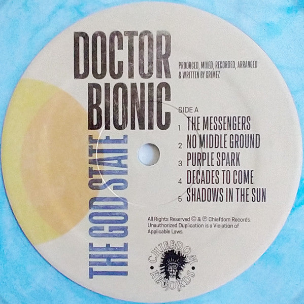 Doctor Bionic : The God State - An Aural Stimuli (LP, Album, Blu)