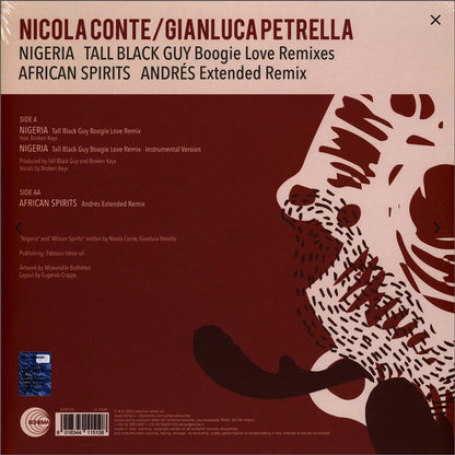 Nicola Conte / Gianluca Petrella : Nigeria / African Spirits Remixes (12")