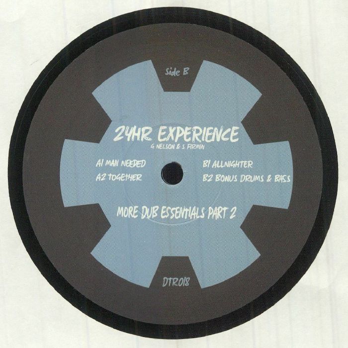24Hr Experience – More Dub Essentials Part 2 (12", Digital Tape Recordings, 2022) Back Cover