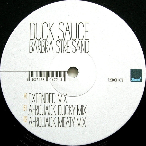 Duck Sauce – Barbra Streisand (12", All Around The World, 2010) Front Cover